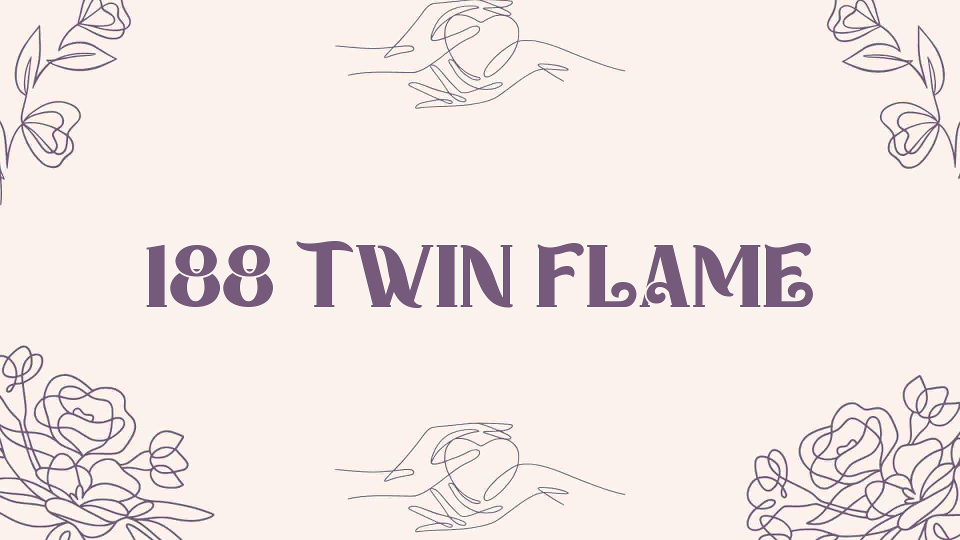 188 twin flame [ Meaning Revealed ]